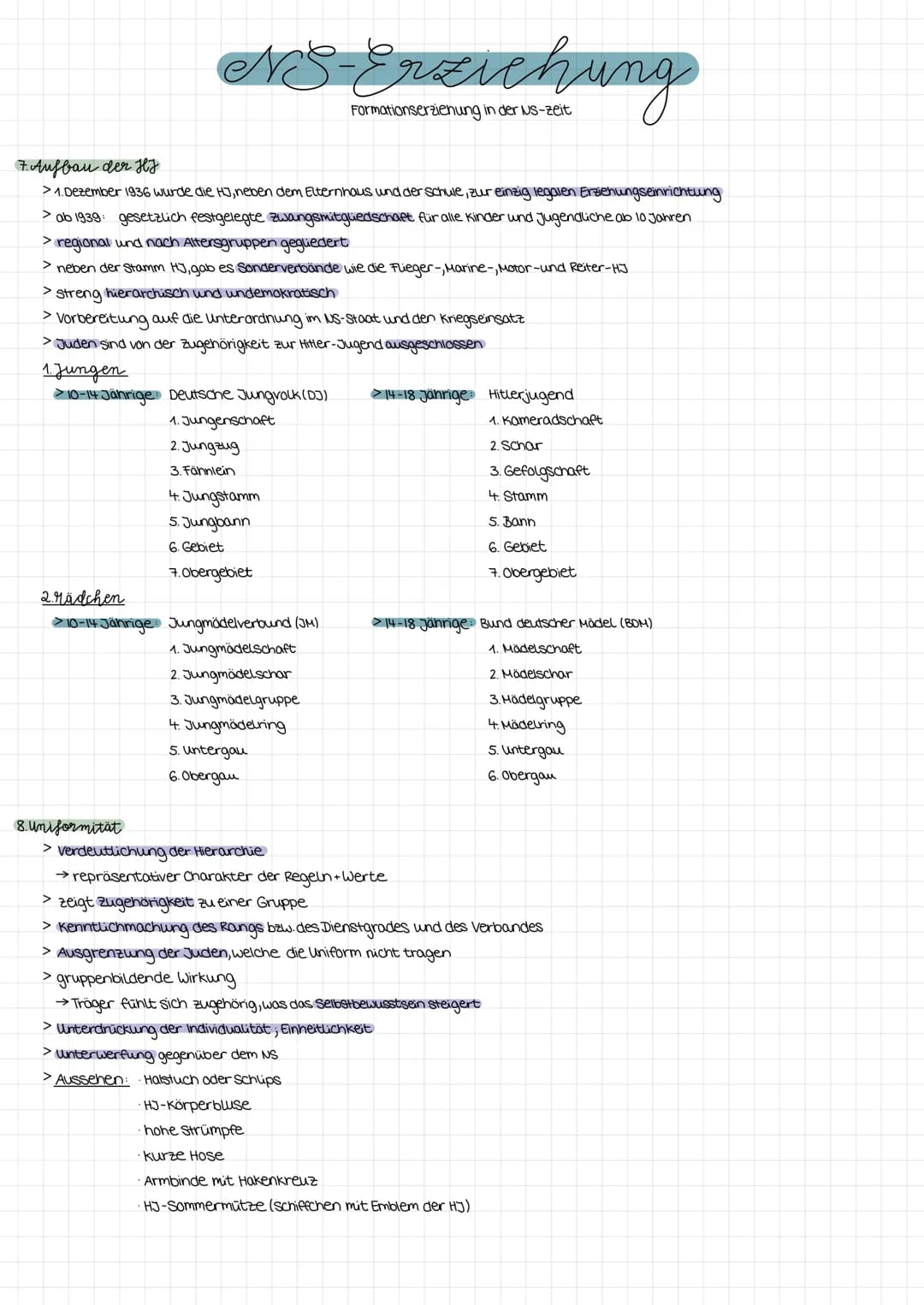 Erziehung im Nationalsozialismus: 3 Säulen und 4 Grundprinzipien erklärt