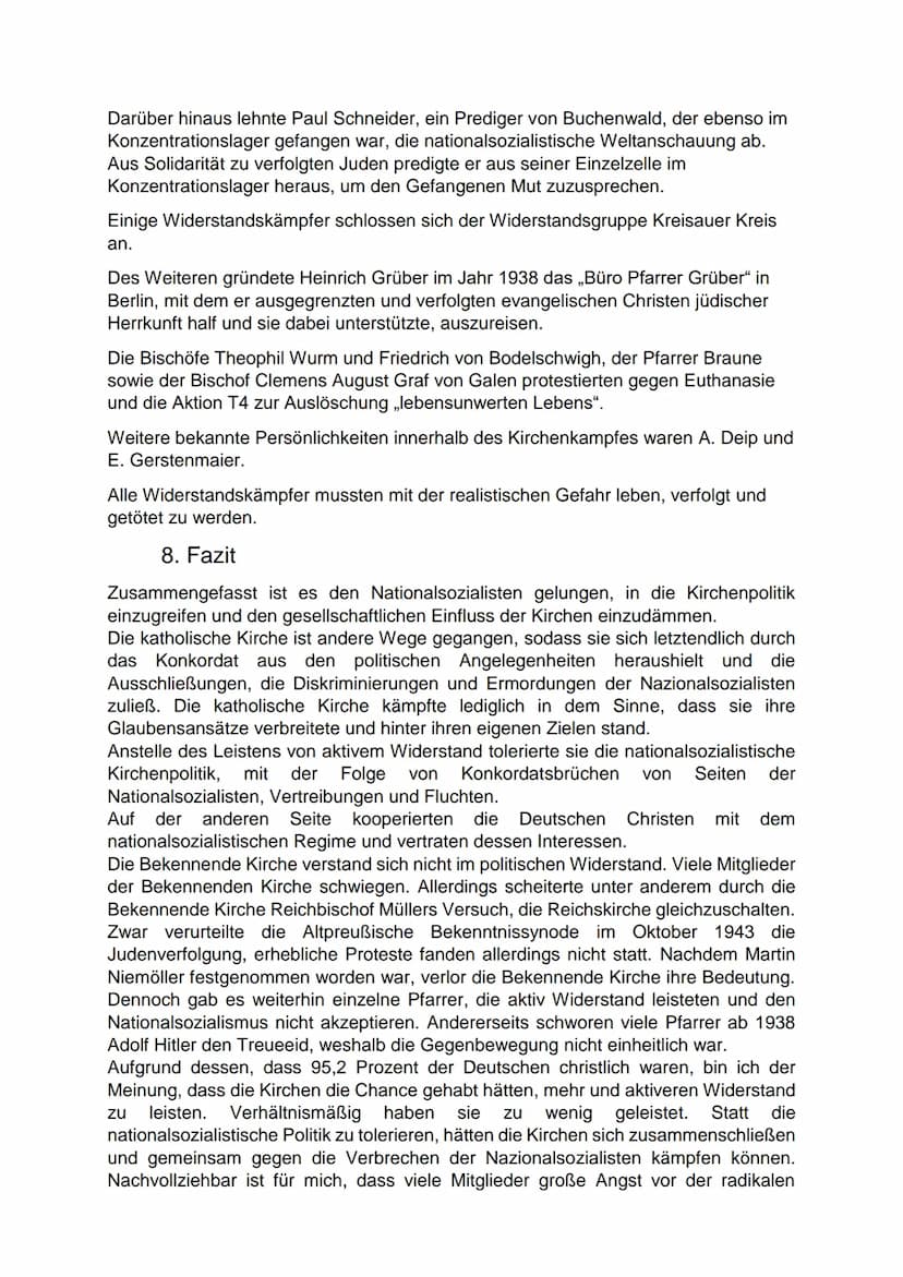 Der Kirchenkampf in den 1930er Jahren
Gliederung:
1. Einleitung
2. Definition
3. Historischer Hintergrund
4. Parteiprogramm der Nationalsozi