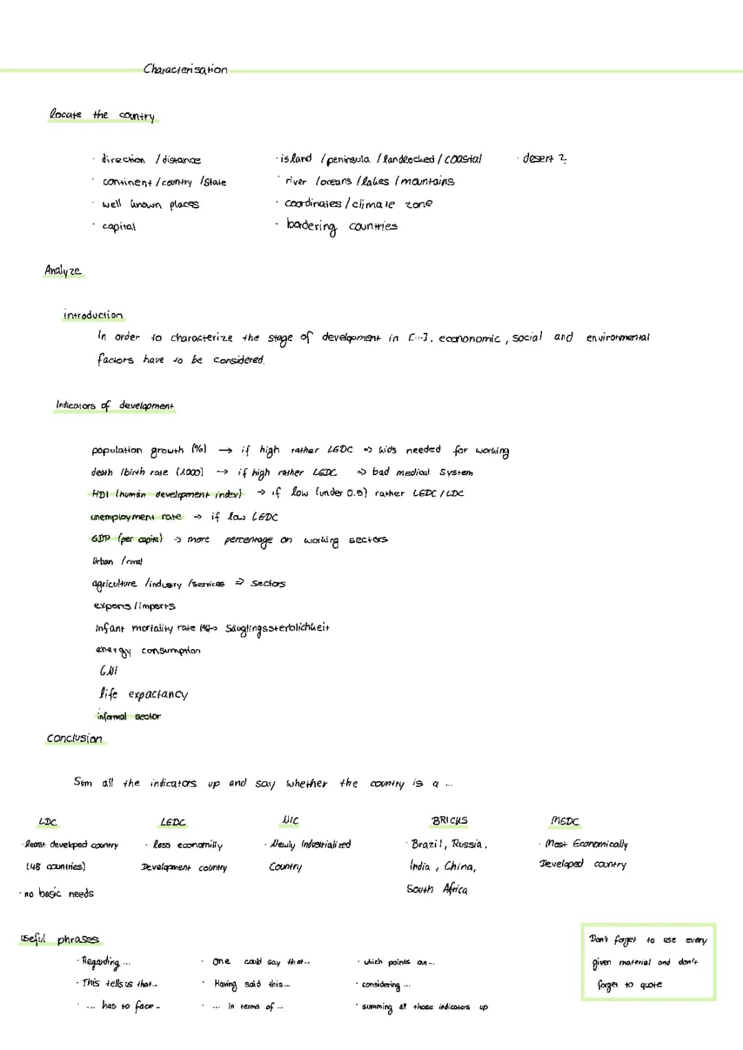 Erdkunde bilingual Abi 22