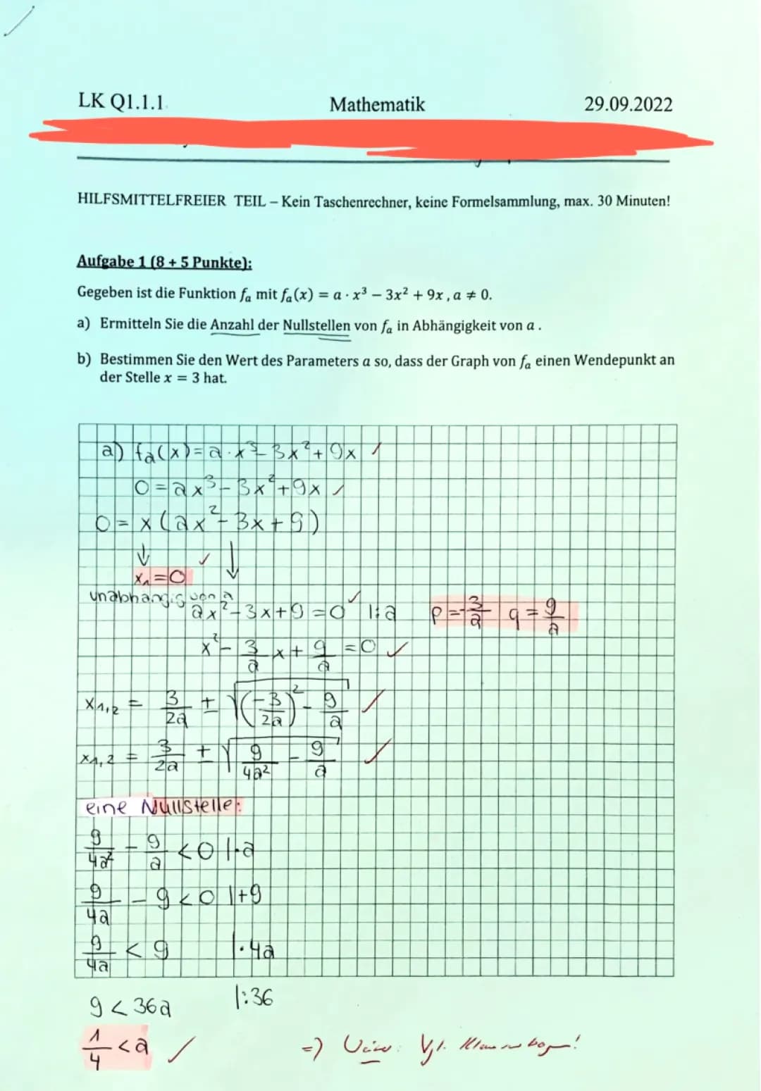 Nullstellen finden und Ableitungen verstehen in Mathe