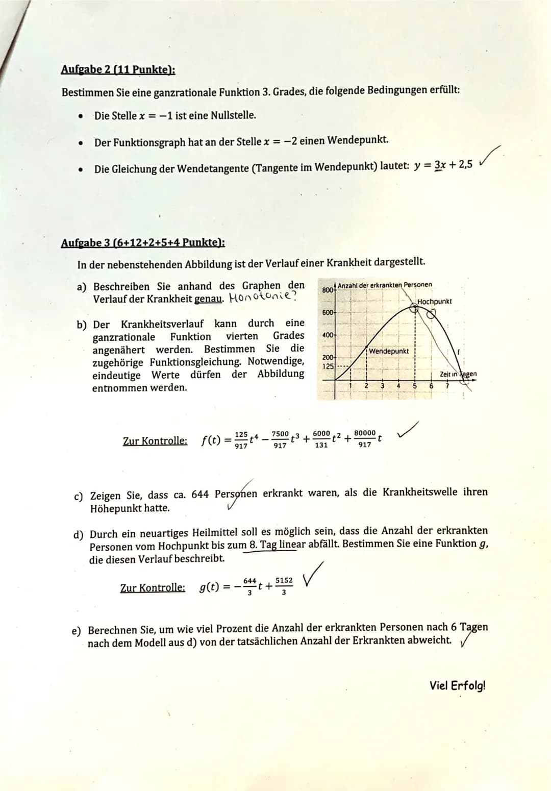 LK Q1.1.1.
HILFSMITTELFREIER TEIL - Kein Taschenrechner, keine Formelsammlung, max. 30 Minuten!
Aufgabe 1 (8 + 5 Punkte):
Gegeben ist die Fu