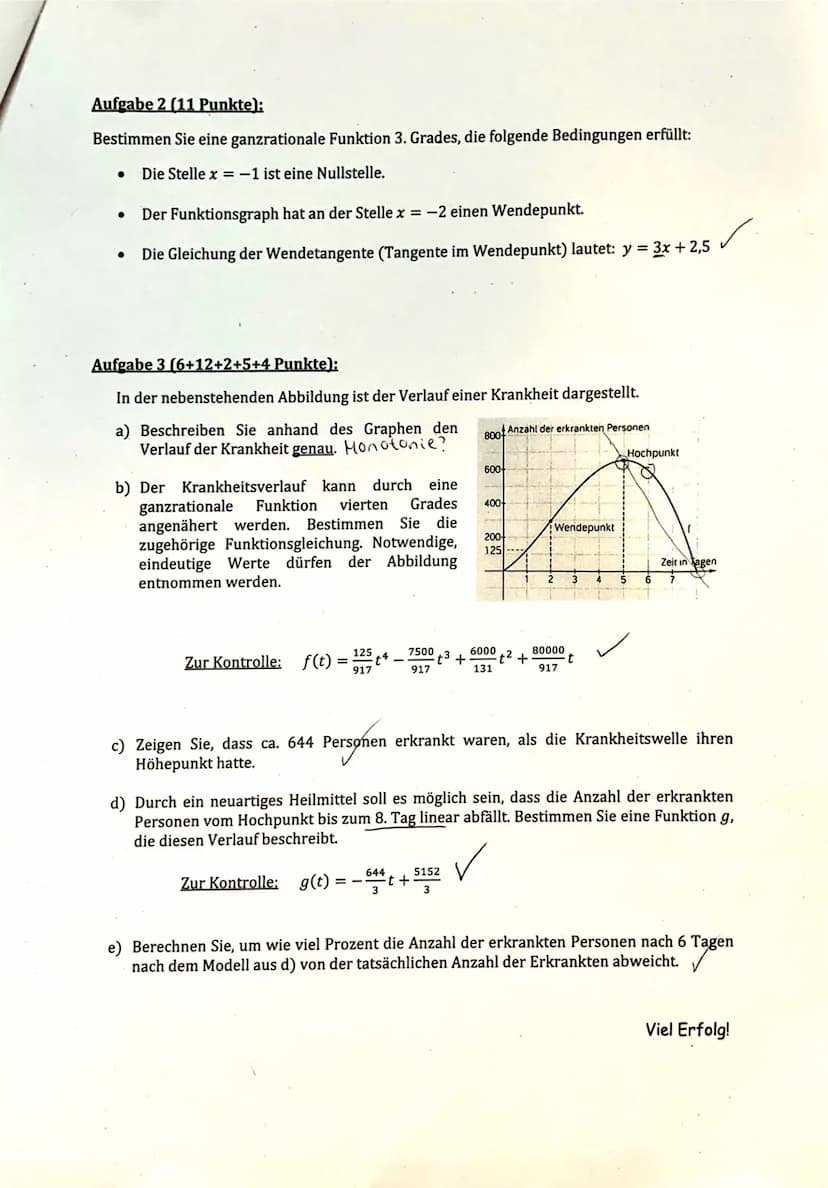 LK Q1.1.1.
HILFSMITTELFREIER TEIL - Kein Taschenrechner, keine Formelsammlung, max. 30 Minuten!
Aufgabe 1 (8 + 5 Punkte):
Gegeben ist die Fu