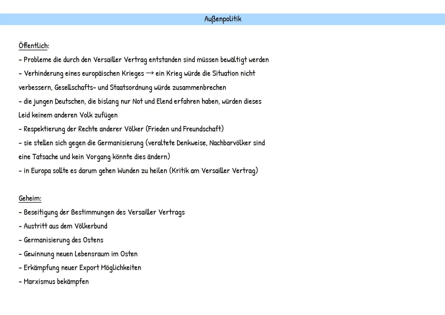 Machtergreifung
Hitlers -
- ab 1933 Detailwissen (Vorwissen: Krisenjahre ab 1929)
- Deutsche Innenpolitik
-
- Deutsche Außenpolitik
- Wirtsc
