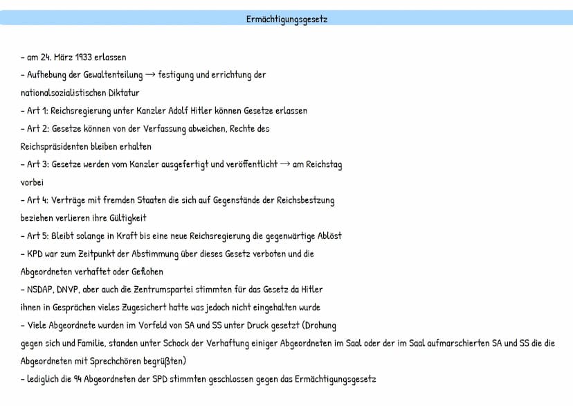 Machtergreifung
Hitlers -
- ab 1933 Detailwissen (Vorwissen: Krisenjahre ab 1929)
- Deutsche Innenpolitik
-
- Deutsche Außenpolitik
- Wirtsc