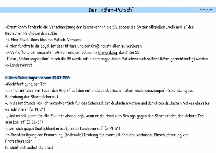 Machtergreifung
Hitlers -
- ab 1933 Detailwissen (Vorwissen: Krisenjahre ab 1929)
- Deutsche Innenpolitik
-
- Deutsche Außenpolitik
- Wirtsc