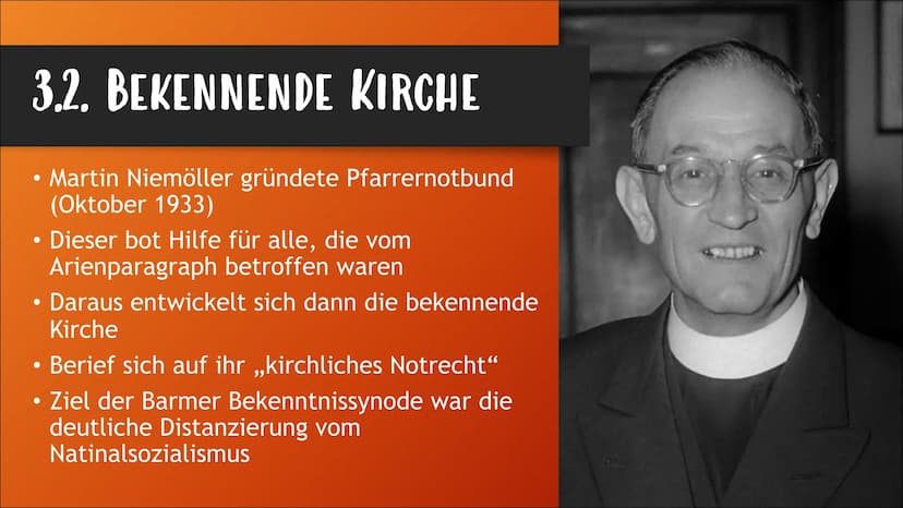 KIRCHE IM NATINALSOZIALISMUS
Von Nora Klammt GLIEDERUNG
• 1. Allgemeine Infos
●
2. Hitlers Vorstellung von Kirche
●
• 3. Die evangelische Ki