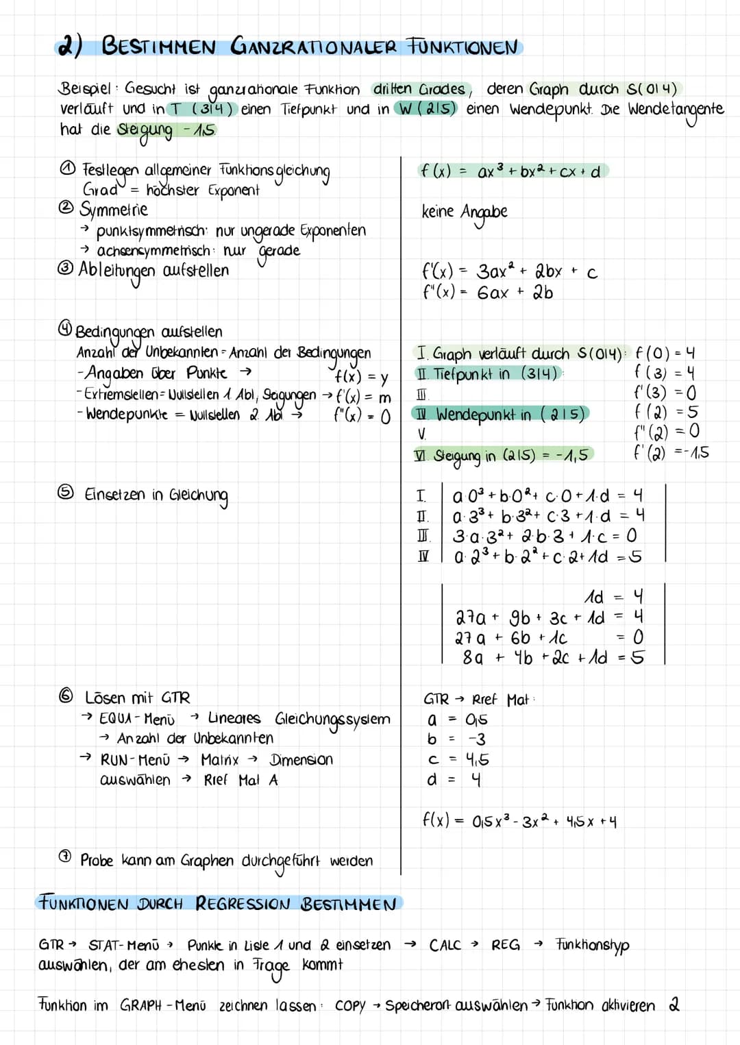 KURVENANPASSUNG ZUSAMMENFASSUNG
1) GLEICHUNGSSYSTEME
1.1) EINSETZUNGSVERFAHREN
2x + 4y
3x - y
3x - Y
3x
3x - 2 = y
X +
2x +4₁ (3x-2) = 20
2x