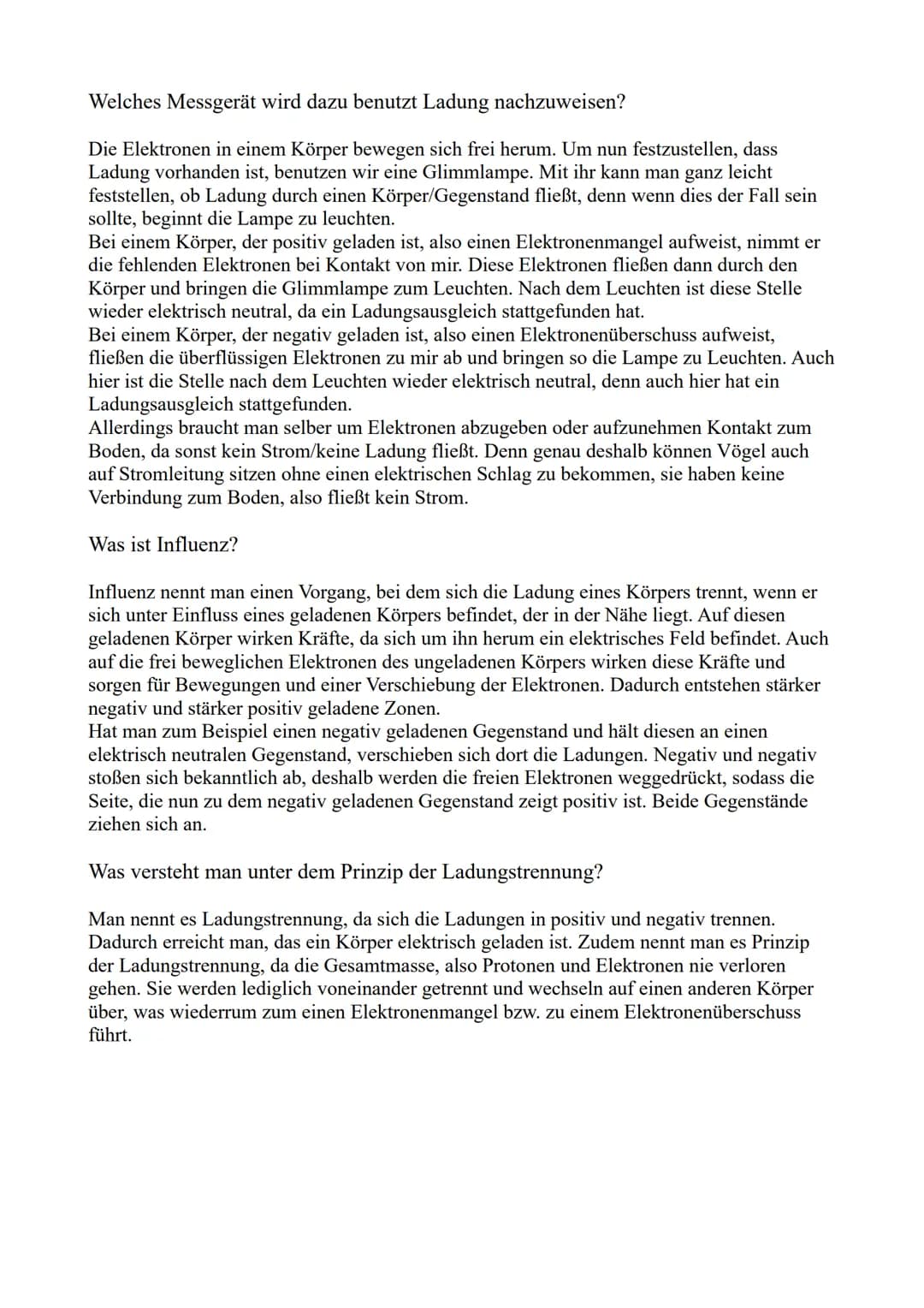 Elektrische Ladung spielerisch erklärt: Was ist Elektronenmangel und warum ziehen sich positive und negative Ladungen an?