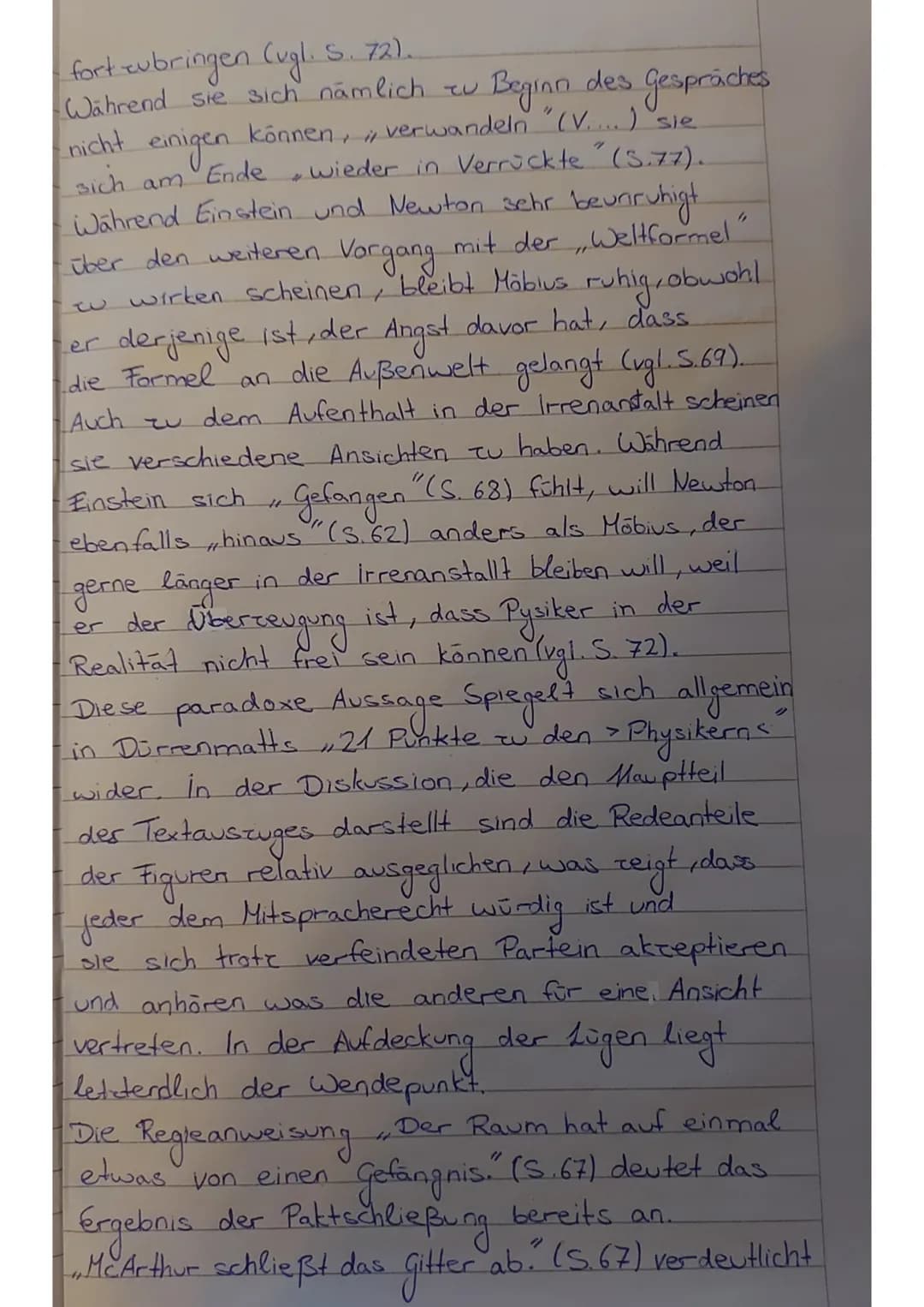 
<p>In dem Drama "Die Physiker" von Dürrenmatt, das im Jahr 1980 als Komödie veröffentlicht wurde, geht es um den genialen Physiker Möbius, 