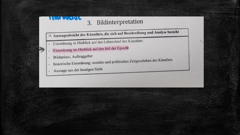 Bestandteile einer
Bildanalyse Bestandteile der Bildanalyse
Wie?
(Syntaktik)
Bildnerische Mittel
=> Bildanalyse
Was?
(Semantik)
Bildinhalt /
