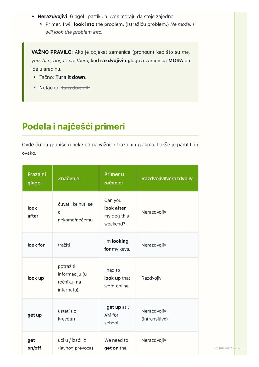 # Frazalni glagoli (Phrasal
Verbs) - Česta upotreba

Uvod i zašto su važni

Frazalni glagoli su kombinacija glagola i jedne ili dve partikul