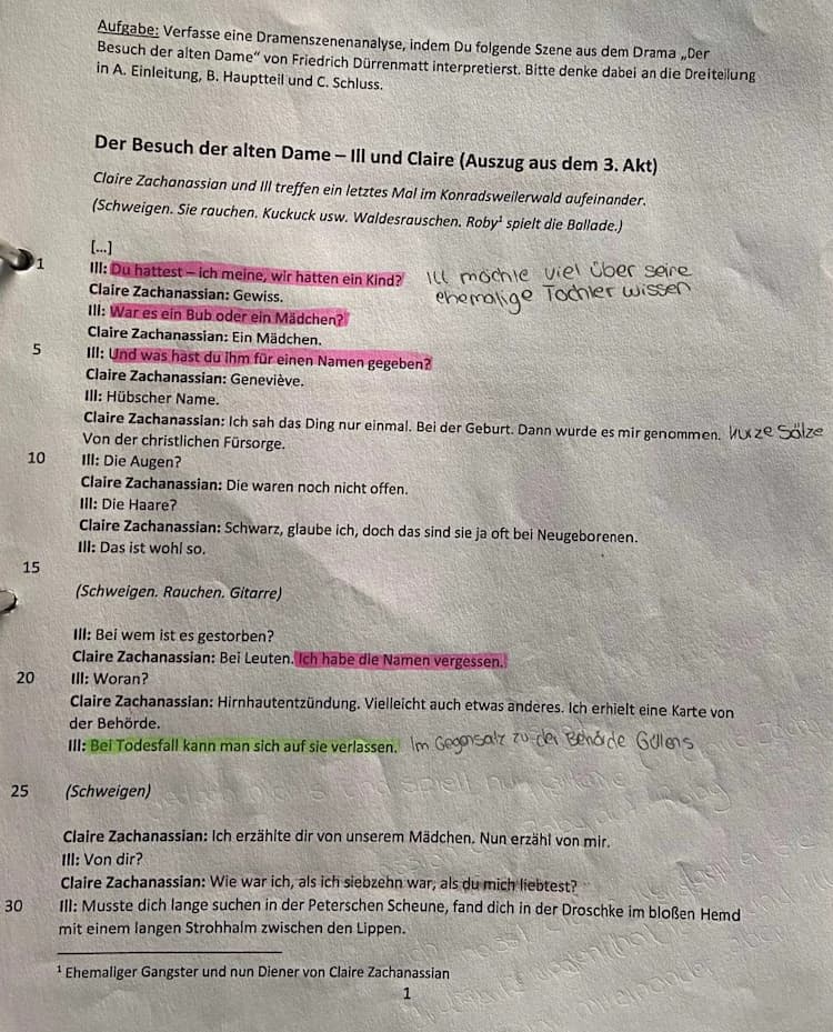 Know Dramenanalyse Besuch der alten Dame thumbnail