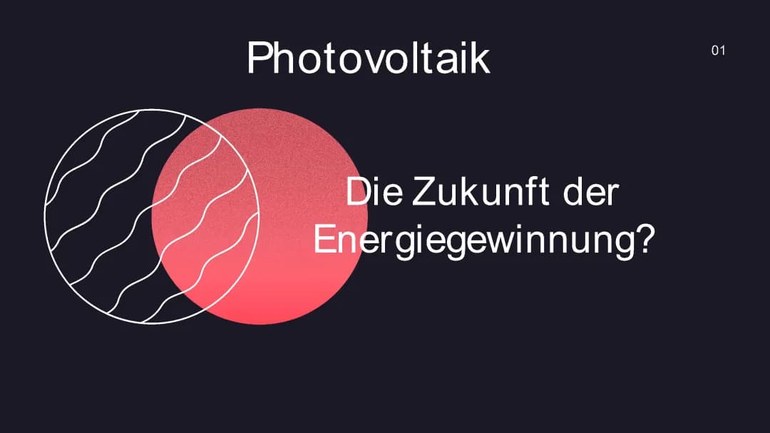 Photovoltaik Präsentation( alles wichtige über das Thema)