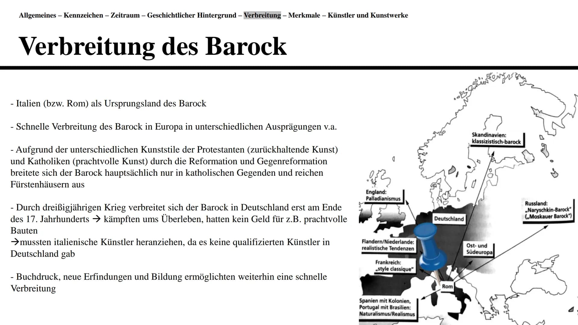 Barock
Eine Präsentation von Branda Afr
19 Gliederung
●
●
●
-
Definition der Renaissance und Allgemeines
Kennzeichen
Zeitraum
Verbreitung
Ge