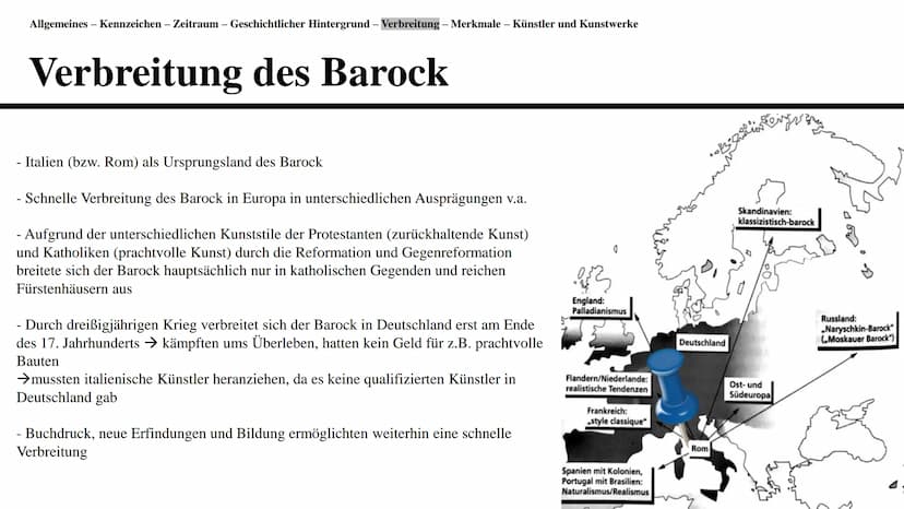Barock
Eine Präsentation von Branda Afr
19 Gliederung
●
●
●
-
Definition der Renaissance und Allgemeines
Kennzeichen
Zeitraum
Verbreitung
Ge