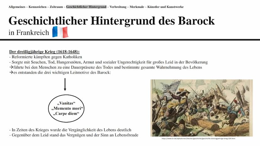 Barock
Eine Präsentation von Branda Afr
19 Gliederung
●
●
●
-
Definition der Renaissance und Allgemeines
Kennzeichen
Zeitraum
Verbreitung
Ge
