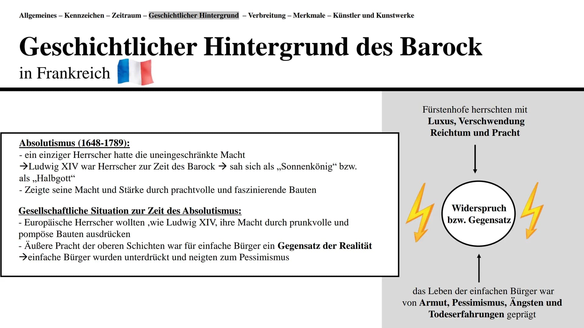Barock
Eine Präsentation von Branda Afr
19 Gliederung
●
●
●
-
Definition der Renaissance und Allgemeines
Kennzeichen
Zeitraum
Verbreitung
Ge