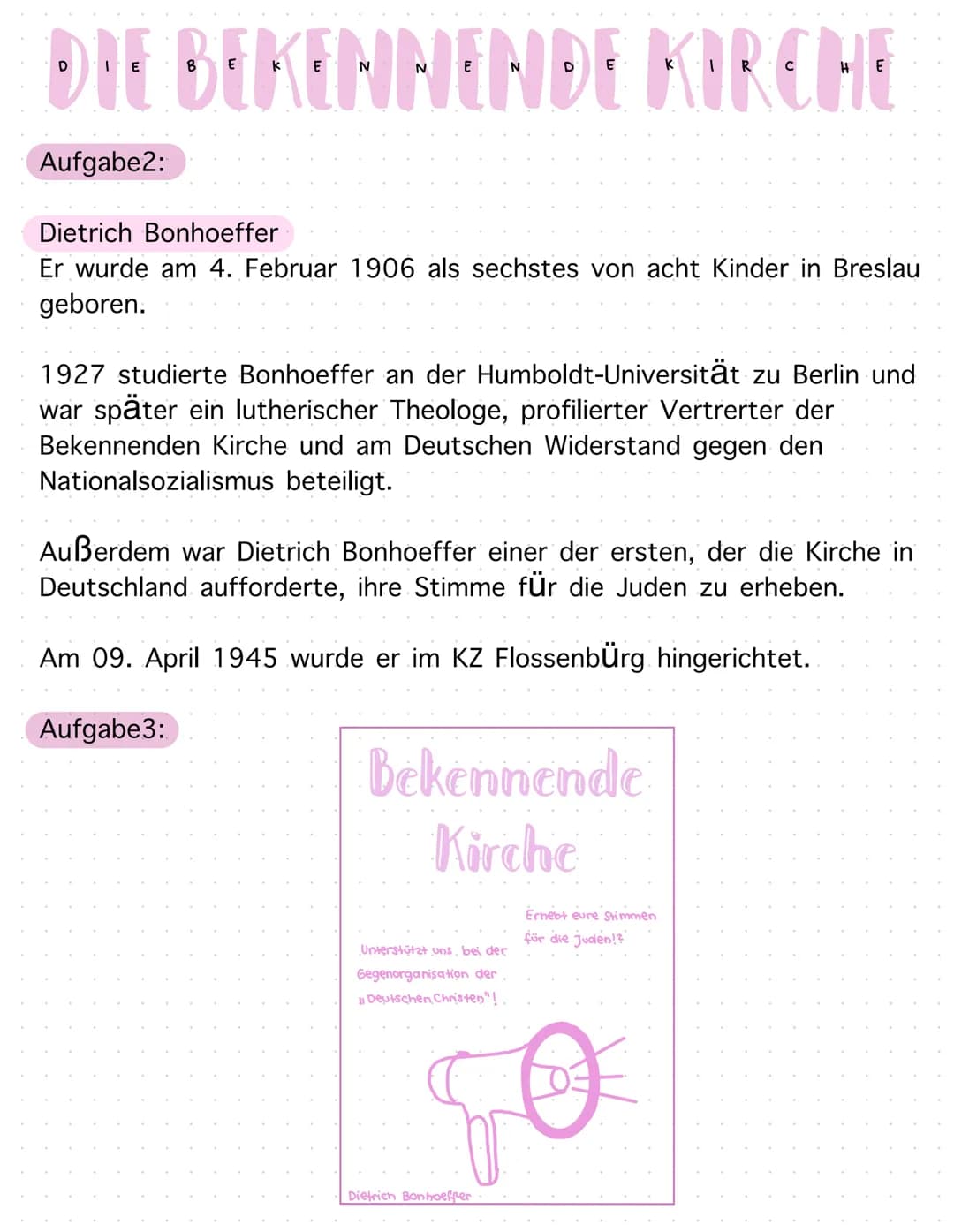 Bekennende Kirche: Widerstand, Bonhoeffer und Kritik - Einfache Zusammenfassung