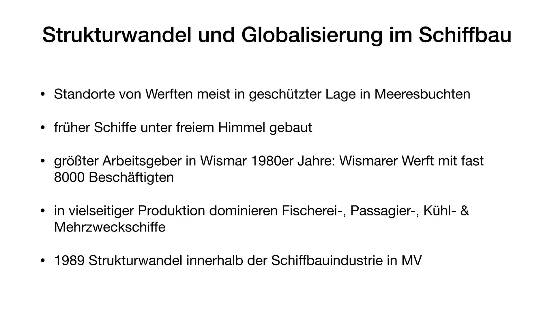 MECKLENBURG-VORPOMMERN IM WANDEL
Industrielle Entwicklung von 1850 bis 1945
im 19. Jahrhundert. Entwicklung Inclustriegebiete. in Deutschlan