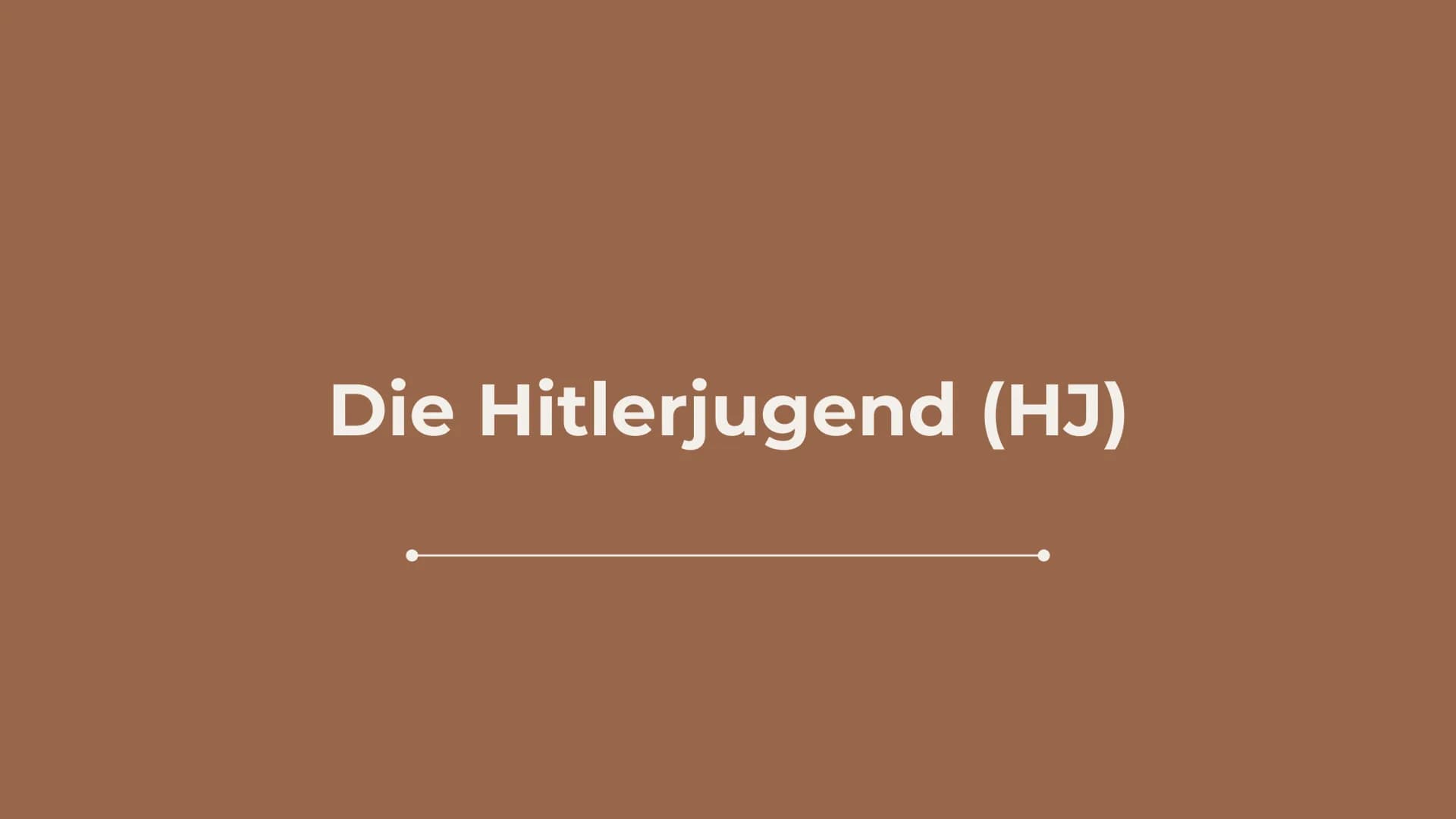 Die Hitlerjugend (HJ) Inhalt
1. Vorläufer
2. Entwicklung bis 1933
3. Die Hitlerjugend als Staatsjugend 1933 bis 1939
4. Was machte die HJ so