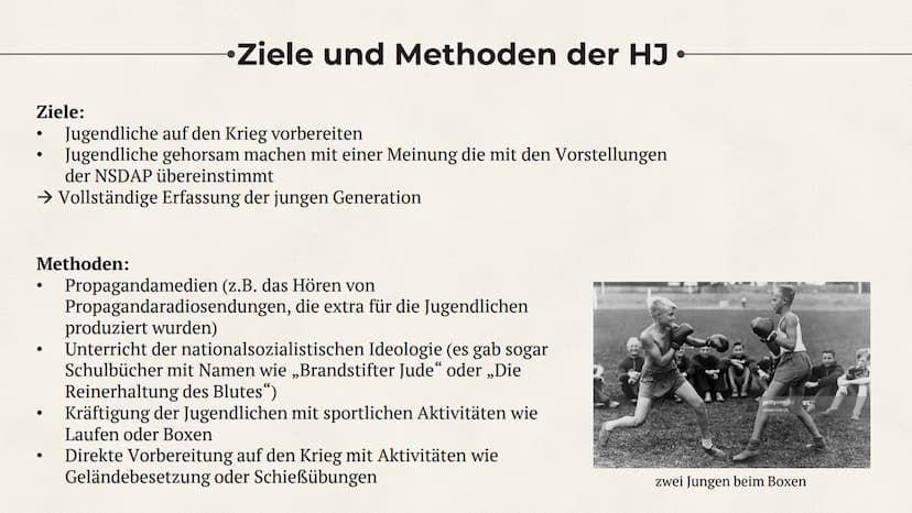 Die Hitlerjugend (HJ) Inhalt
1. Vorläufer
2. Entwicklung bis 1933
3. Die Hitlerjugend als Staatsjugend 1933 bis 1939
4. Was machte die HJ so
