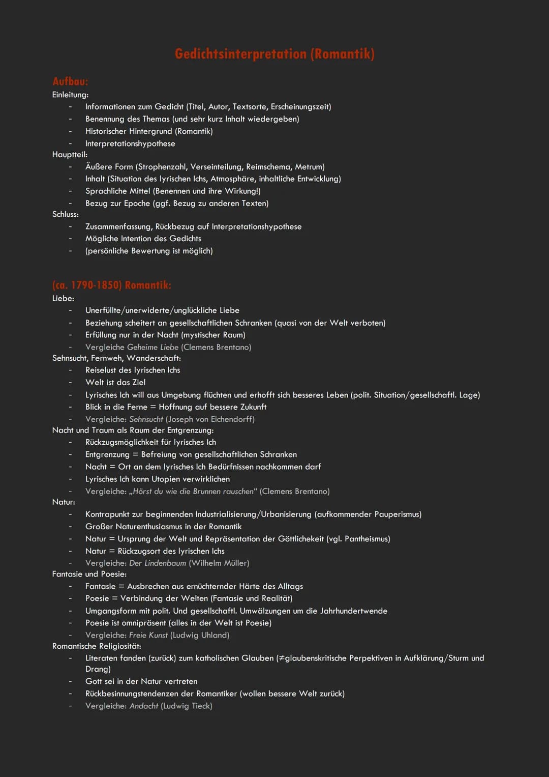 Aufbau:
Einleitung:
Schluss:
Hauptteil:
Informationen zum Gedicht (Titel, Autor, Textsorte, Erscheinungszeit)
Benennung des Themas (und sehr