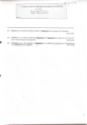 Know Biologie Klausur ZellBiologie Stofftransport Osmose und Diffusion thumbnail
