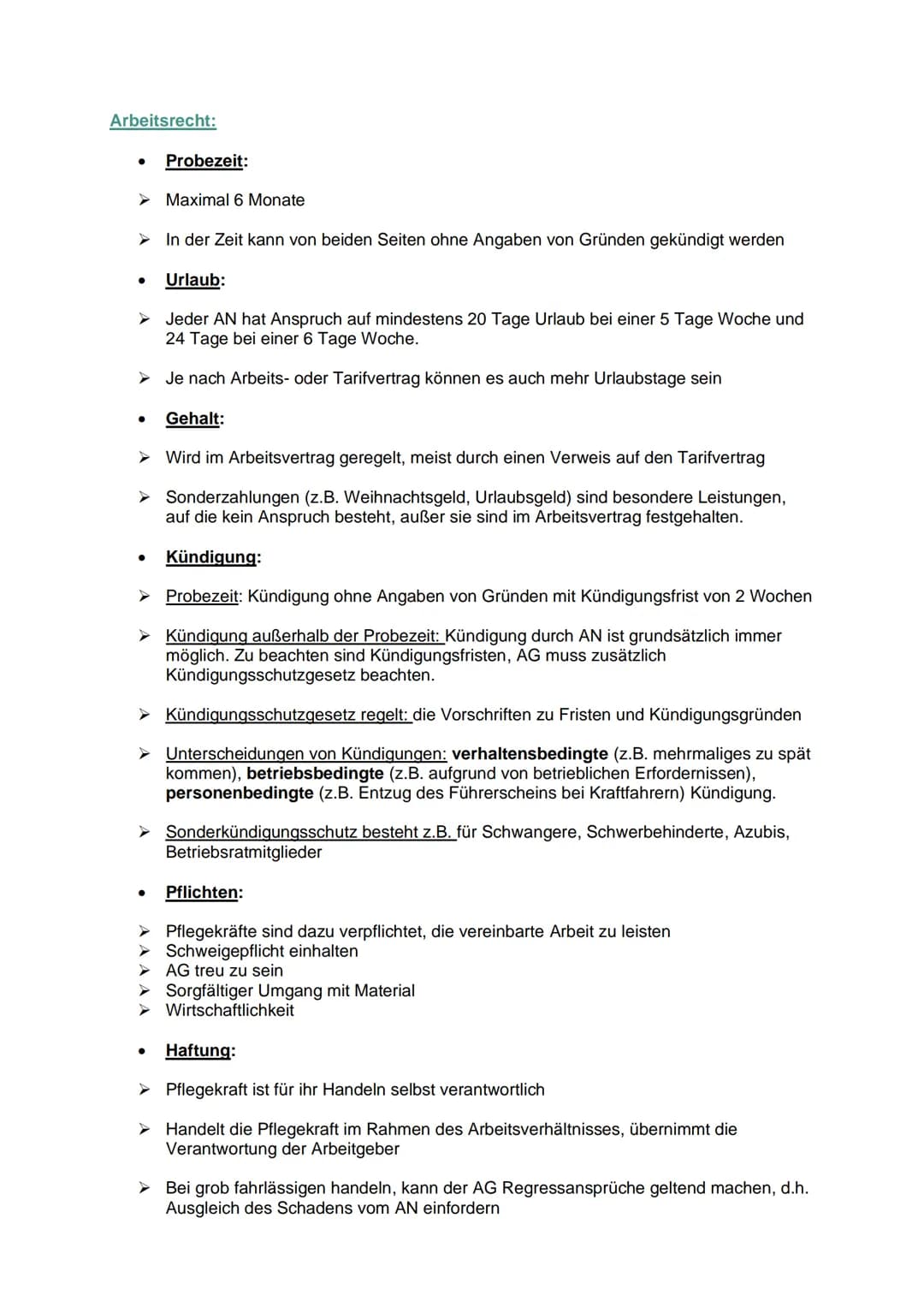 Definition Rechtskunde:
Grundlagen der Rechtskunde
Rechtskunde vermittelt den Inbegriff der Regeln, nach denen das Pflegepersonal sein
Verha