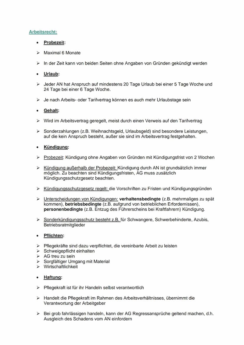 Definition Rechtskunde:
Grundlagen der Rechtskunde
Rechtskunde vermittelt den Inbegriff der Regeln, nach denen das Pflegepersonal sein
Verha