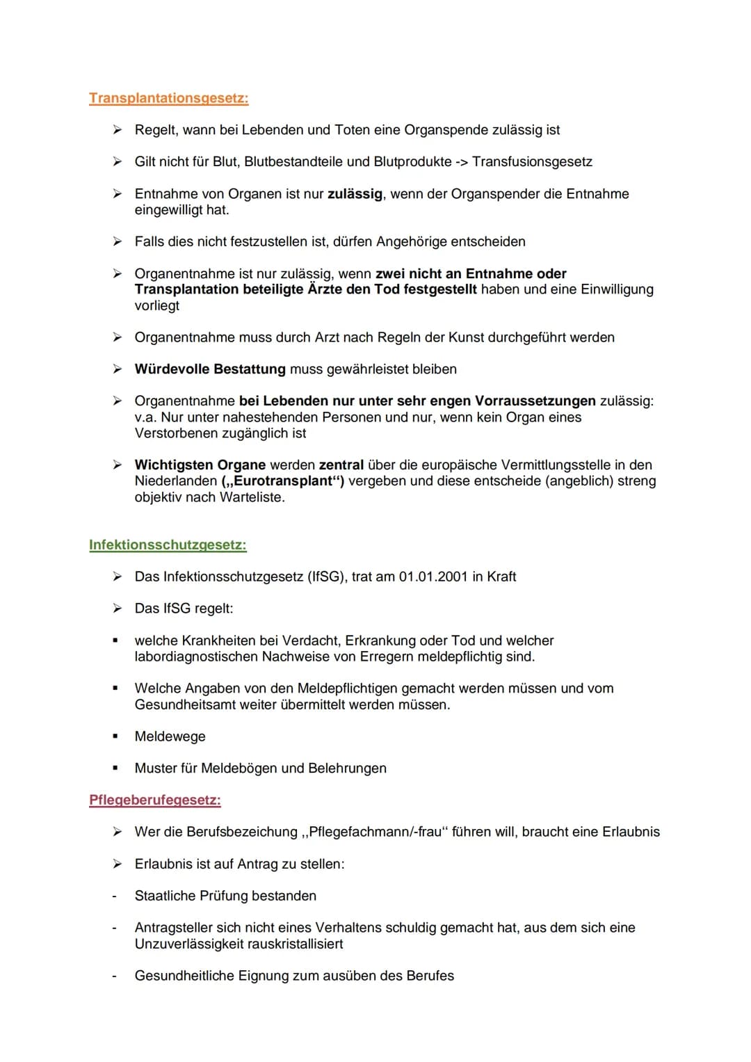 Definition Rechtskunde:
Grundlagen der Rechtskunde
Rechtskunde vermittelt den Inbegriff der Regeln, nach denen das Pflegepersonal sein
Verha