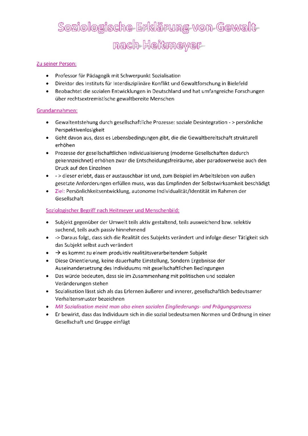 Theorie Heitmeyer