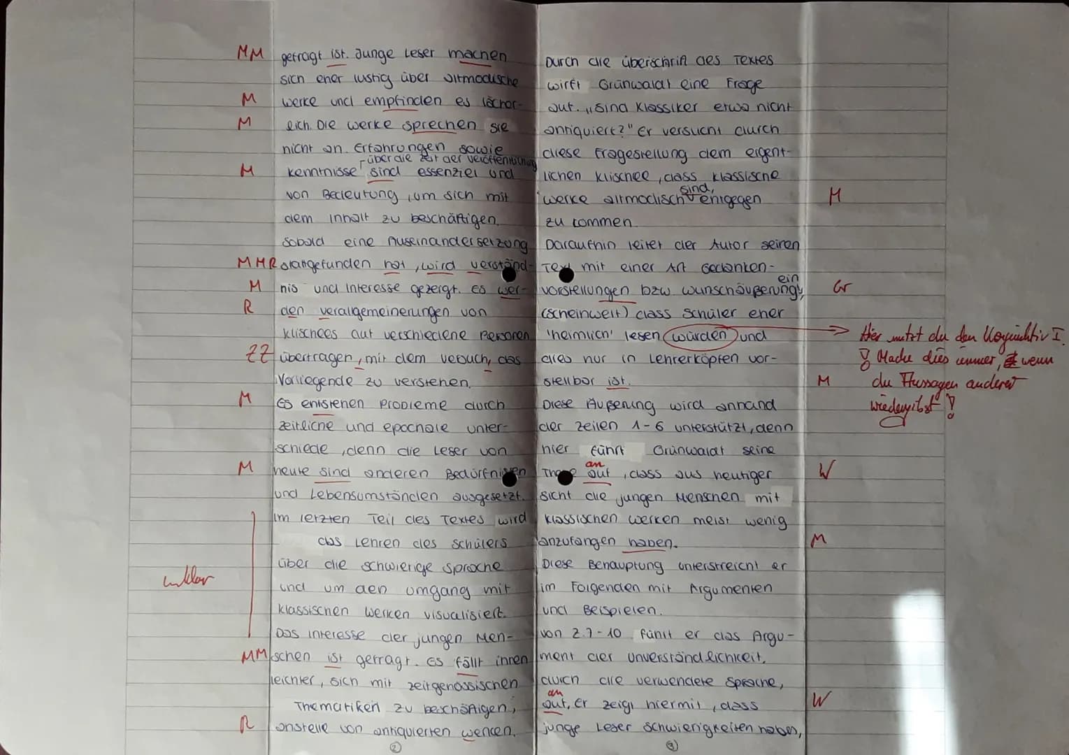 Deutsch LK Klausur nr. 2)
Der vorliegendle sachtext, Sindl Klas -
siker etwa nicht antiquiert?", verfasst
von Hans Joachim Grünwaldt und
ers