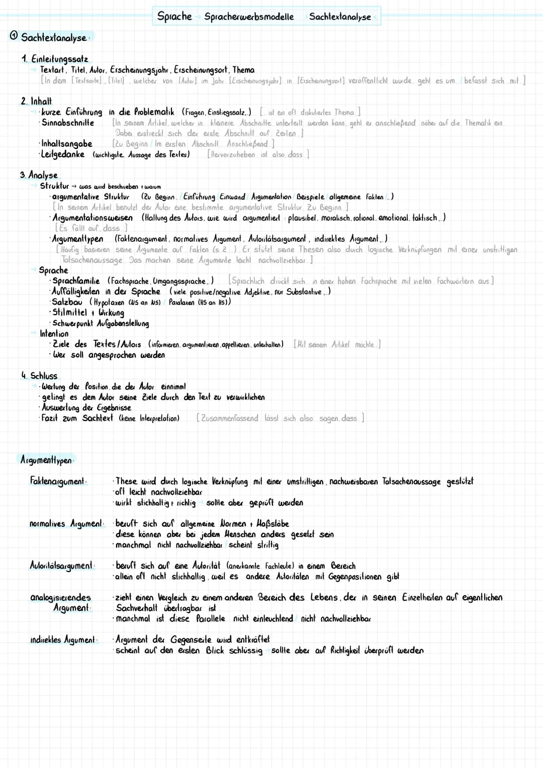 Sachtextanalyse:
1. Einleitungssatz
Textart, Titel, Autor, Erscheinungsjahr, Erscheinungsort. Thema
[In dem [Textsorte] [Titel] welcher von 