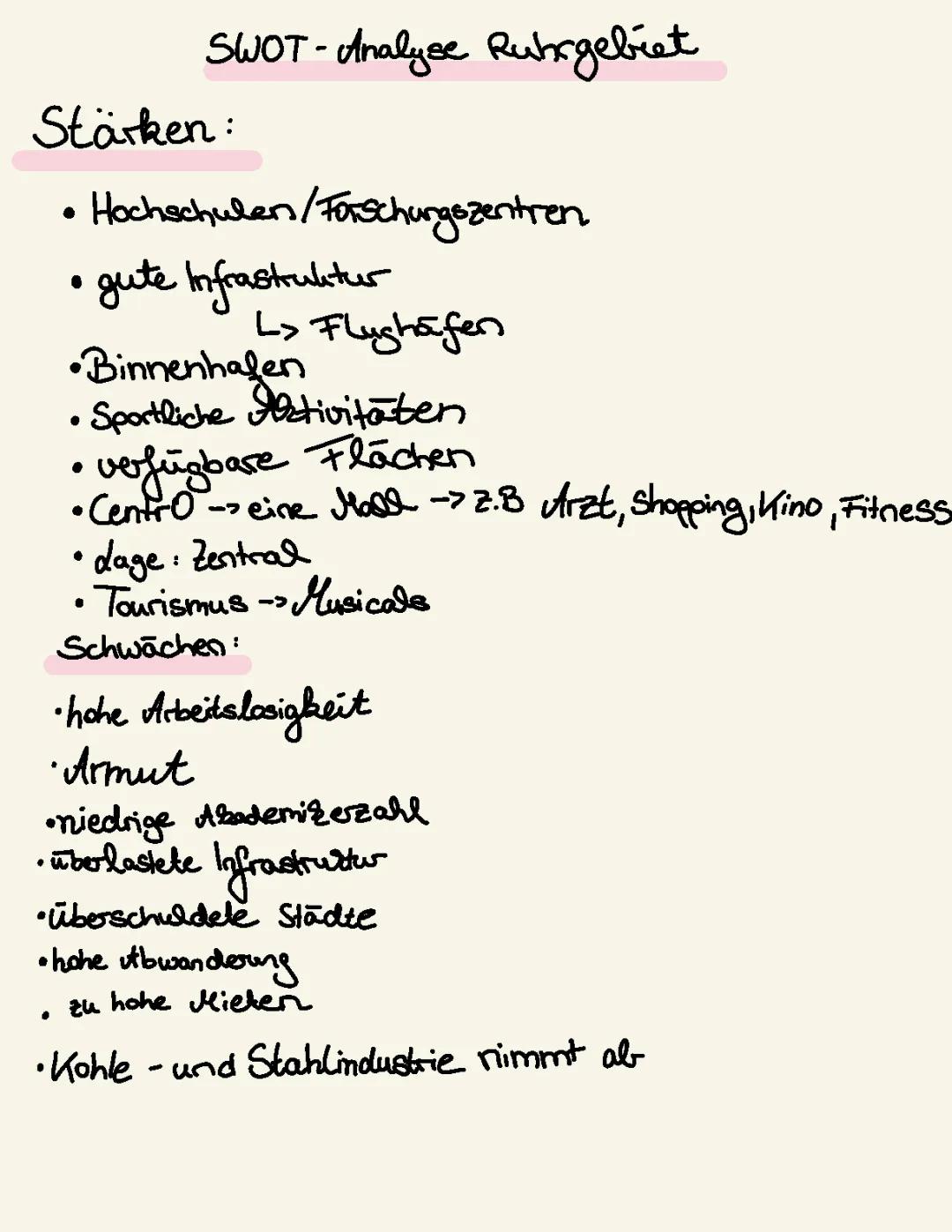 Warum ist das Ruhrgebiet wichtig? Stärken und Schwächen im Überblick