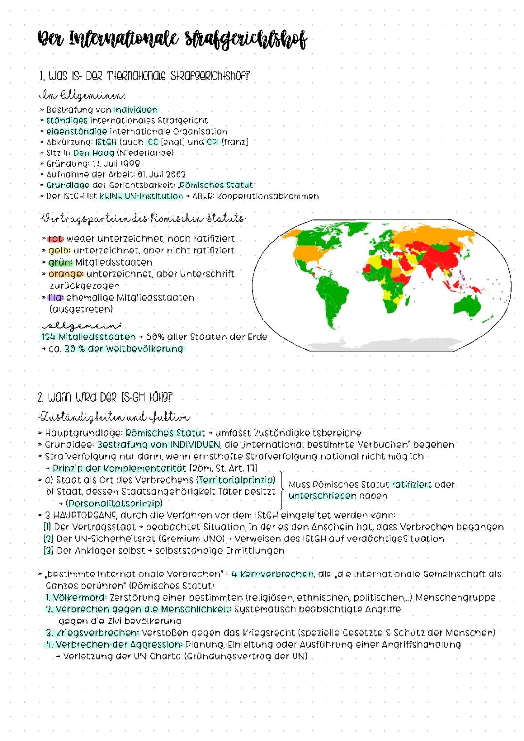 Der Internationale Strafgerichtshof: Einführender Überblick