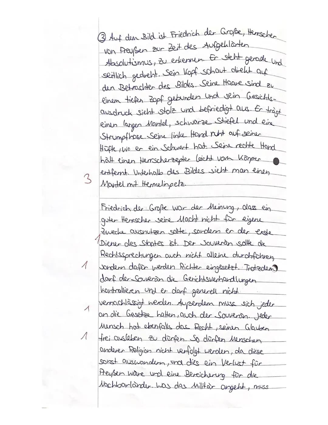 Geschichte Grundkurs
Jahrgangsstufe 10
Kursarbeit 1
1. Erklären Sie den Begriff Absolutismus. (AFB II)
4.4
2. Zeigen Sie die Elemente auf, d