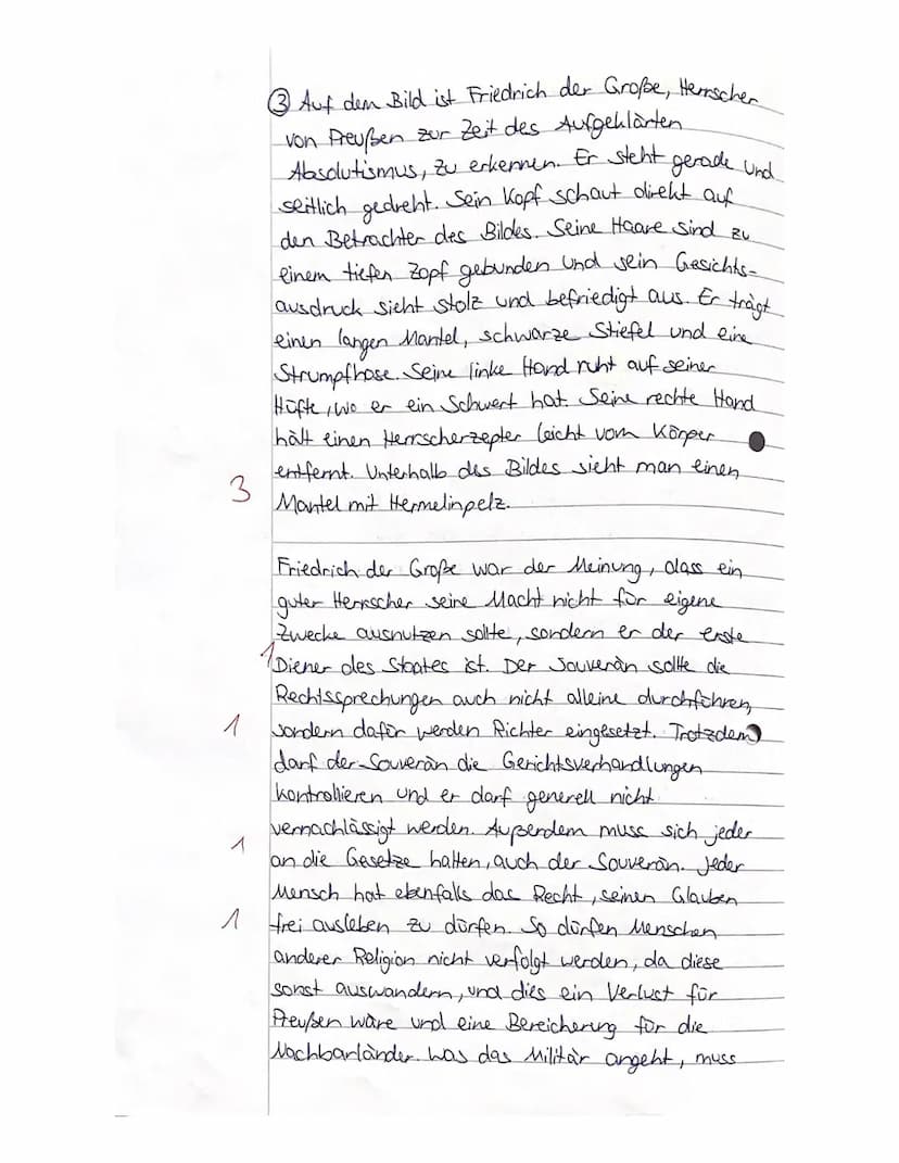 Geschichte Grundkurs
Jahrgangsstufe 10
Kursarbeit 1
1. Erklären Sie den Begriff Absolutismus. (AFB II)
4.4
2. Zeigen Sie die Elemente auf, d