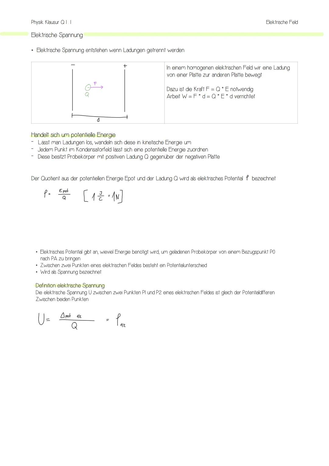 Physik Klausur QI.I
Elektrische Ladung
Atome elektrisch neutral (gleiche Anzahl Protonen und Elektronen)
Durch unterschiedliche Vorgänge kön