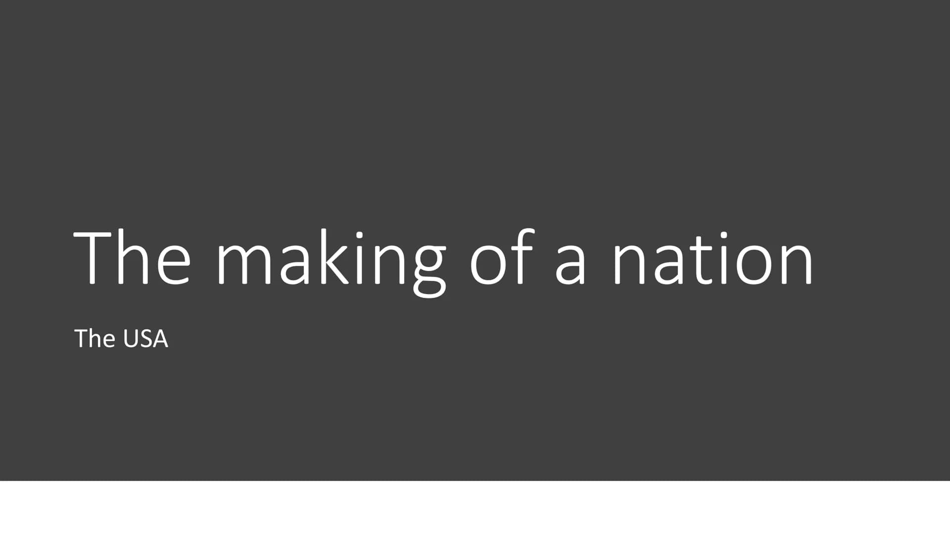 
<h2 id="theusasindependence">The USA's Independence</h2>
<p>The nation-state of the USA has a history dating back to 1492, with the arrival