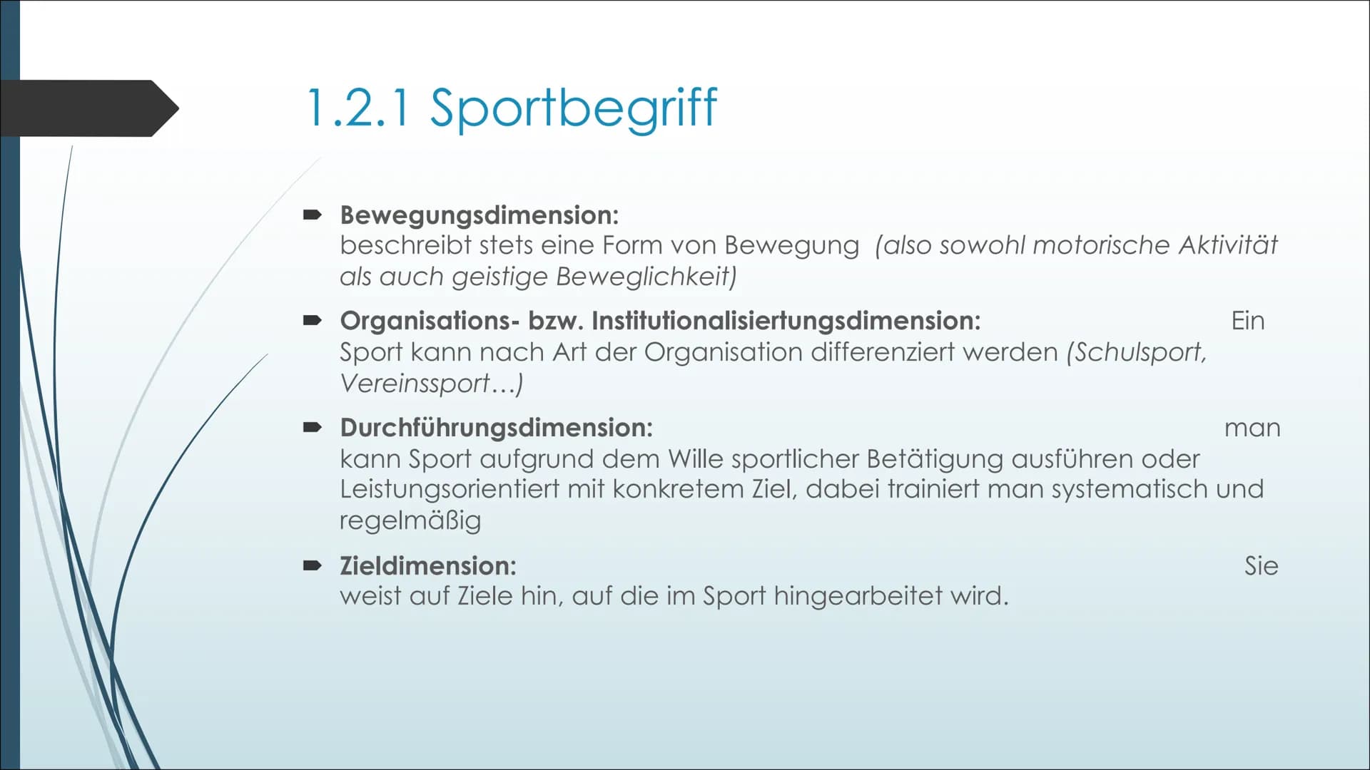 Sport und Gesellschaft
Leistungskurs Sport Bewegungswissenschaftliche und gesellschaftliche
Grundlagen Band III (S.131-148)
Präsentation von