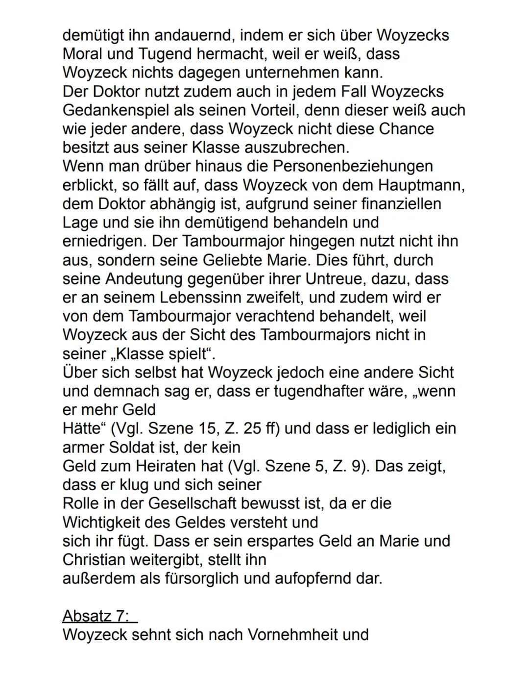 Deutsch Ag Charakterisierung 13.09.2022
Maik & Marie Woyzeck
Woyzeck, das Drama von Georg Büchner aus dem
Jahre 1879, besteht aus verschiede