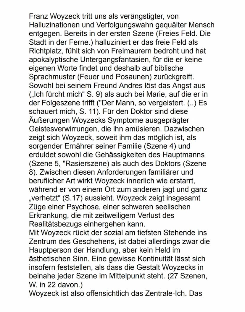 Deutsch Ag Charakterisierung 13.09.2022
Maik & Marie Woyzeck
Woyzeck, das Drama von Georg Büchner aus dem
Jahre 1879, besteht aus verschiede