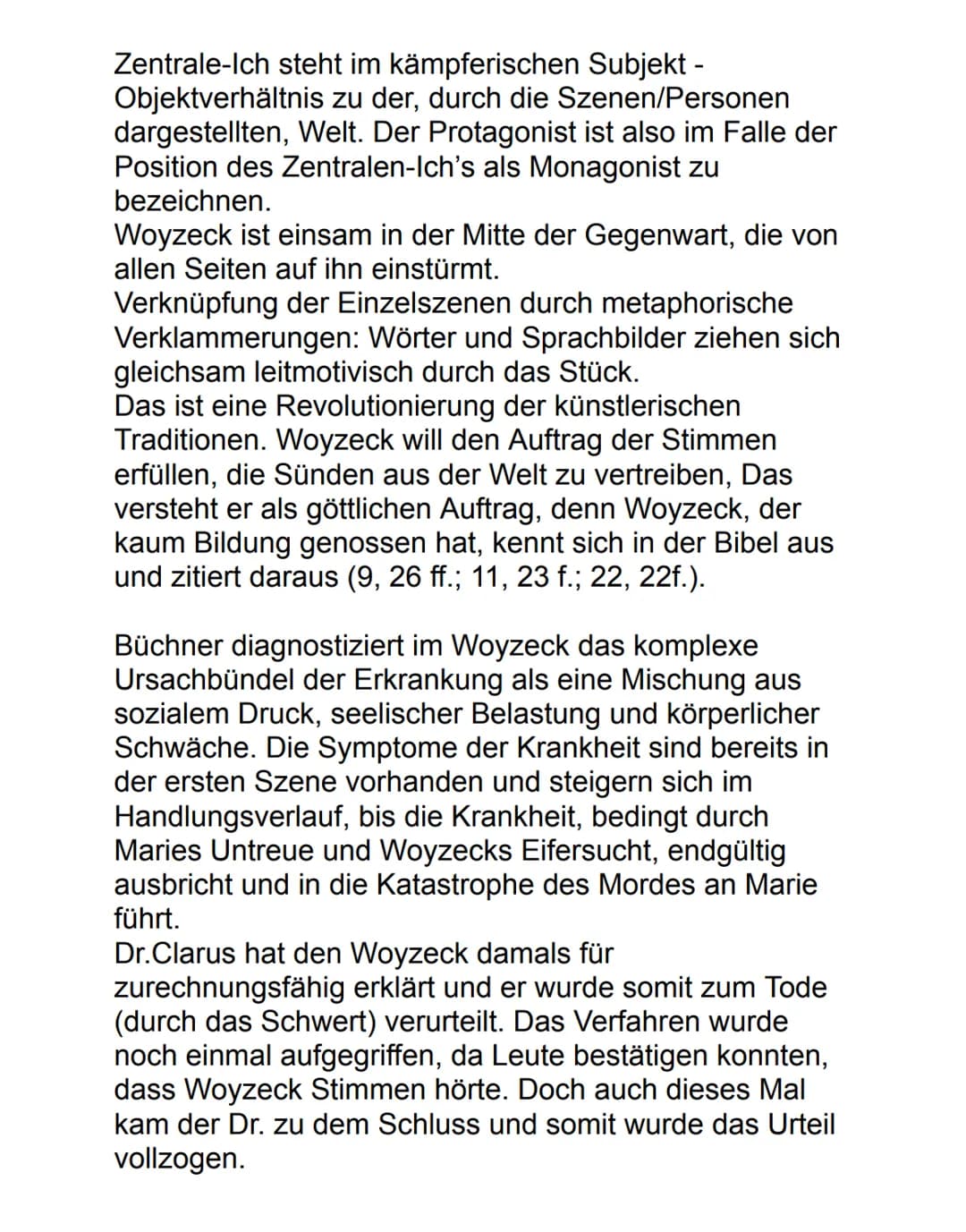 Deutsch Ag Charakterisierung 13.09.2022
Maik & Marie Woyzeck
Woyzeck, das Drama von Georg Büchner aus dem
Jahre 1879, besteht aus verschiede