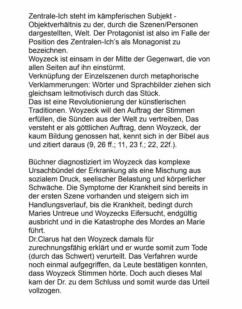 Deutsch Ag Charakterisierung 13.09.2022
Maik & Marie Woyzeck
Woyzeck, das Drama von Georg Büchner aus dem
Jahre 1879, besteht aus verschiede