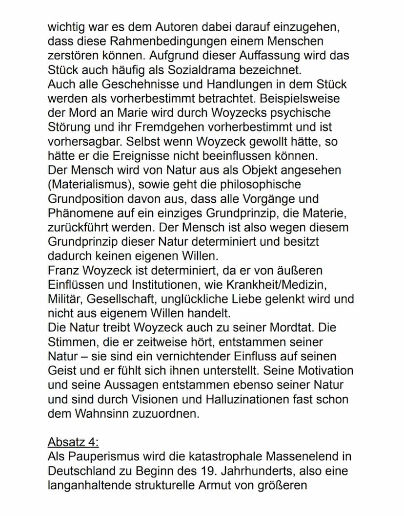 Deutsch Ag Charakterisierung 13.09.2022
Maik & Marie Woyzeck
Woyzeck, das Drama von Georg Büchner aus dem
Jahre 1879, besteht aus verschiede