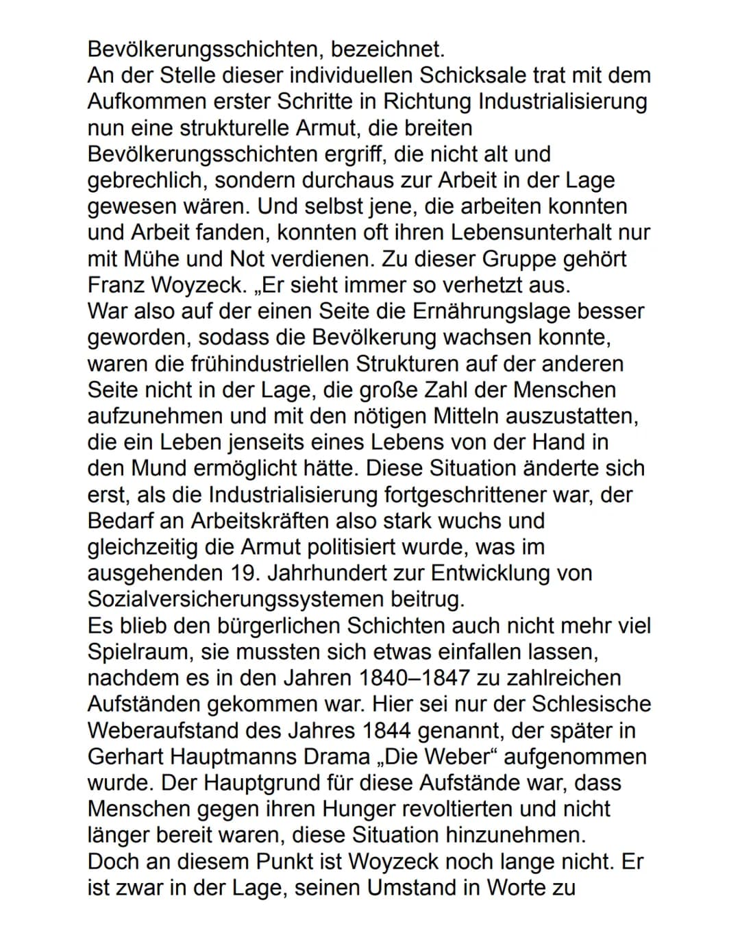 Deutsch Ag Charakterisierung 13.09.2022
Maik & Marie Woyzeck
Woyzeck, das Drama von Georg Büchner aus dem
Jahre 1879, besteht aus verschiede