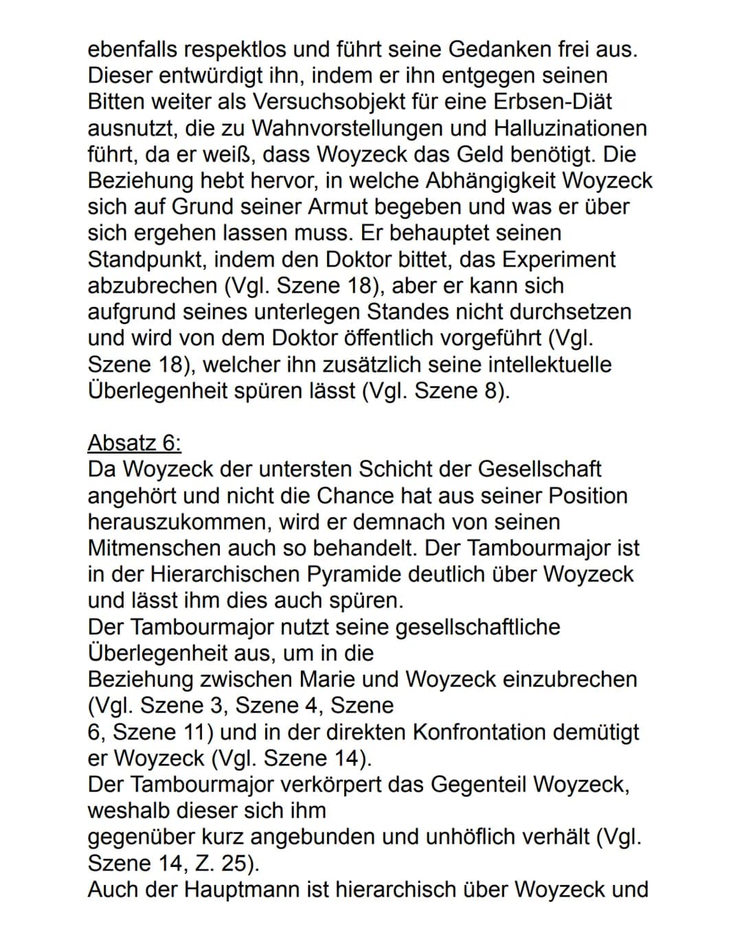 Deutsch Ag Charakterisierung 13.09.2022
Maik & Marie Woyzeck
Woyzeck, das Drama von Georg Büchner aus dem
Jahre 1879, besteht aus verschiede