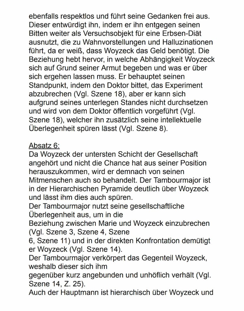 Deutsch Ag Charakterisierung 13.09.2022
Maik & Marie Woyzeck
Woyzeck, das Drama von Georg Büchner aus dem
Jahre 1879, besteht aus verschiede