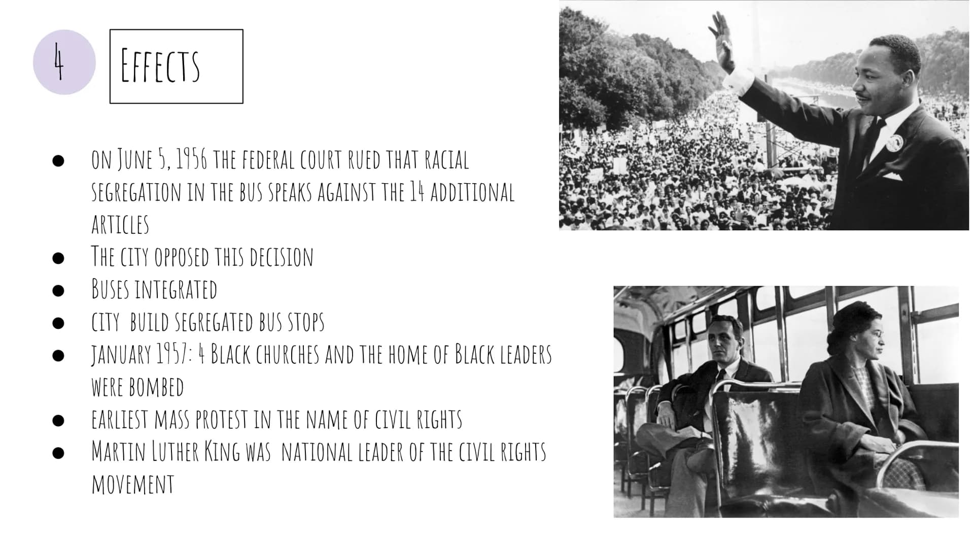 
<p>Rosa Parks is famous for her role in the Montgomery Bus Boycott. She became an icon of the Civil Rights Movement for refusing to give up