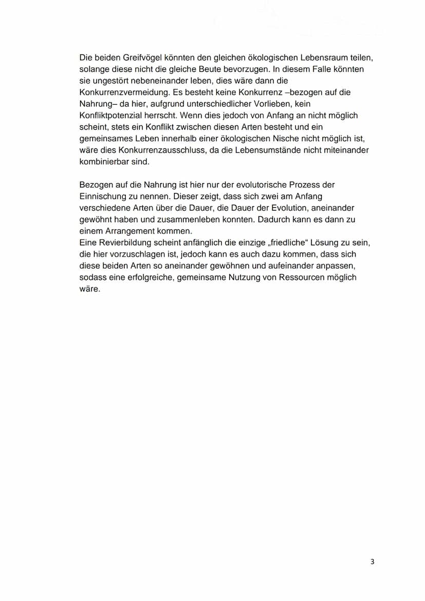 Konkurrenz (Beispiel: Bussard)
Kopie „Konkurrenz um Ressourcen"
1. Beschreibe das Ökosystem des Bussards, auch mögliche Probleme.
2. Verglei